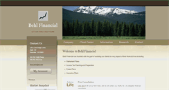 Desktop Screenshot of behlfinancial.com
